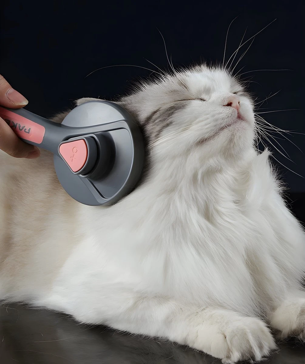 Pakeway T9 - Kattenborstel - Zelfreinigende Kattenkam - Groen - Massageborstel - 19,3 Cm 13 Pakeway T9 - Kattenborstel - Zelfreinigende Kattenkam - Groen - Massageborstel - 19,3 Cm - Afbeelding 11