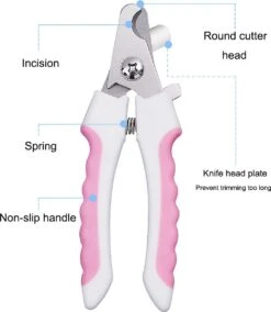 Merkloos Professionele Nagelschaar - Dieren Nagelschaar - Roze - Honden Nagelknipper - Hondennagels - Honden Knip Schaar - Honden Knipsch -DierenPlezier 1043x1200