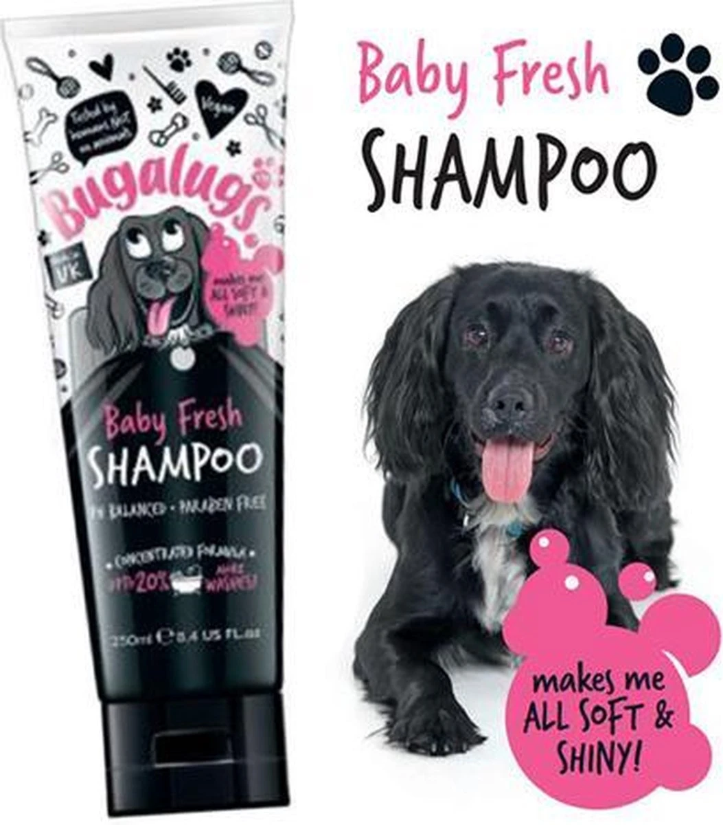 Hondenshampoo Bugalugs - Hondenparfum - Gevoelige Huid - Puppy - Witte Vacht - Langharige Hond - 250ML Tube 3 Hondenshampoo Bugalugs - Hondenparfum - Gevoelige Huid - Puppy - Witte Vacht - Langharige Hond - 250ML Tube