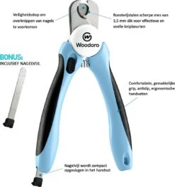 Woodoro Nagelknipper Nagelvijl Nagelschaar Voor Hond En Kat - Incl. Veiligheidsstop -DierenPlezier 1128x1200 3