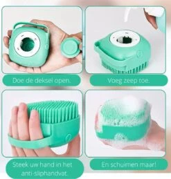Merkloos Dierenborstel - Douche - Bad - Hond - Kat - Vachtverzorging - Scrubber - Borstel 9 Merkloos Dierenborstel - Douche - Bad - Hond - Kat - Vachtverzorging - Scrubber - Borstel -DierenPlezier 1146x1200 1