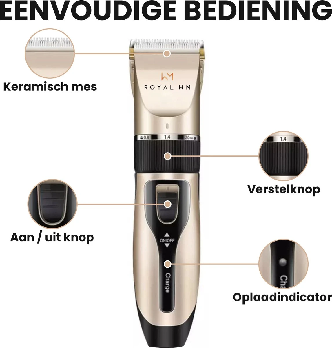 Hondentondeuse - Honden & Katten - Trimmer - Geluidsloos 6 Hondentondeuse - Honden & Katten - Trimmer - Geluidsloos - Afbeelding 4
