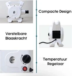 Hondenfohn - Waterblazer Met Draaiknop - 2400W Vermogen Met Warme En Koude Stand - Wit -DierenPlezier 1149x1200 1