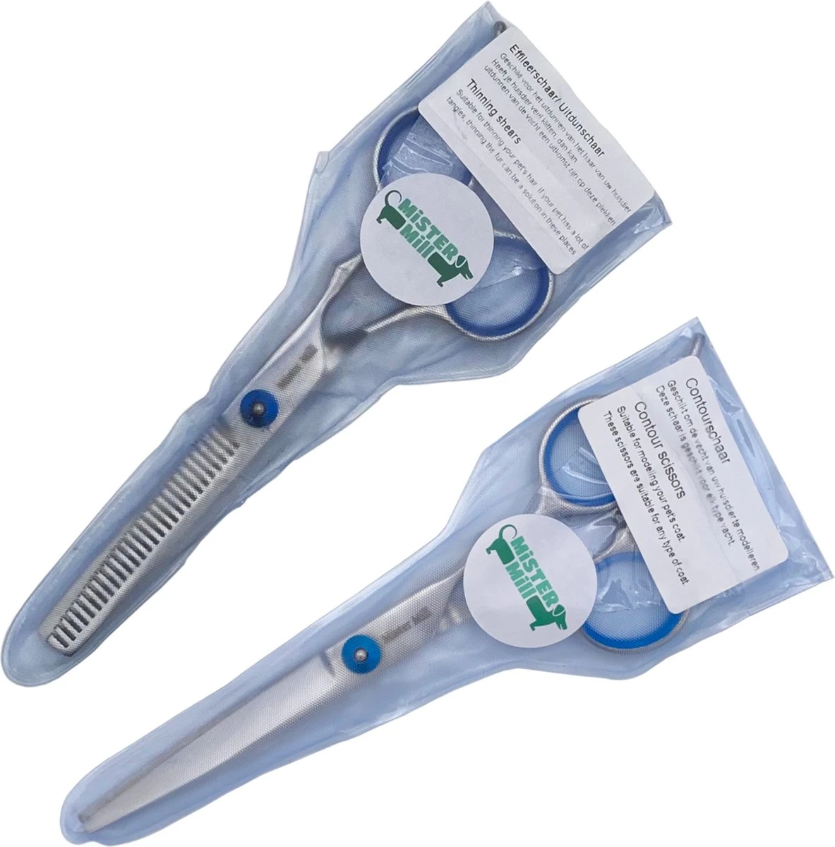 Mister Mill Scharenset Effileerschaar En Uitdunschaar - Honden Schaar - Trimschaar Voor Honden - Schaar Hond - Trimmen Hond - Coupeschaar 7 Mister Mill Scharenset Effileerschaar En Uitdunschaar - Honden Schaar - Trimschaar Voor Honden - Schaar Hond - Trimmen Hond - Coupeschaar - Afbeelding 5