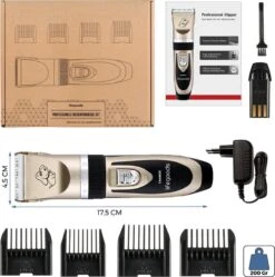 LifeGoods Hondentondeuse - Voor Katten En Honden - Complete Set - 5 Standen - Draadloos - Oplaadbaar - Goud/Zwart 14 LifeGoods Hondentondeuse - Voor Katten En Honden - Complete Set - 5 Standen - Draadloos - Oplaadbaar - Goud/Zwart -DierenPlezier 1190x1200