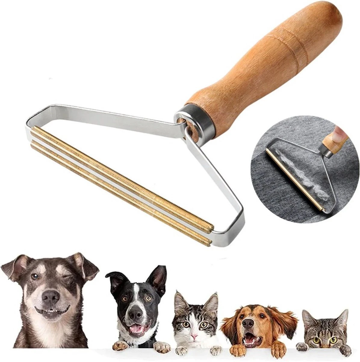 Pluizen Verwijderaar - Kleding Ontpiller - Wollen Kleding - Verwijdert Dierenhaar - Haren Verwijderen - Kledingborstel - Meubelborstel - Draagbare Lint Remover - Haarverwijderaar - Harenborstel - Huisdieren Borstel 4 Pluizen Verwijderaar - Kleding Ontpiller - Wollen Kleding - Verwijdert Dierenhaar - Haren Verwijderen - Kledingborstel - Meubelborstel - Draagbare Lint Remover - Haarverwijderaar - Harenborstel - Huisdieren Borstel - Afbeelding 2