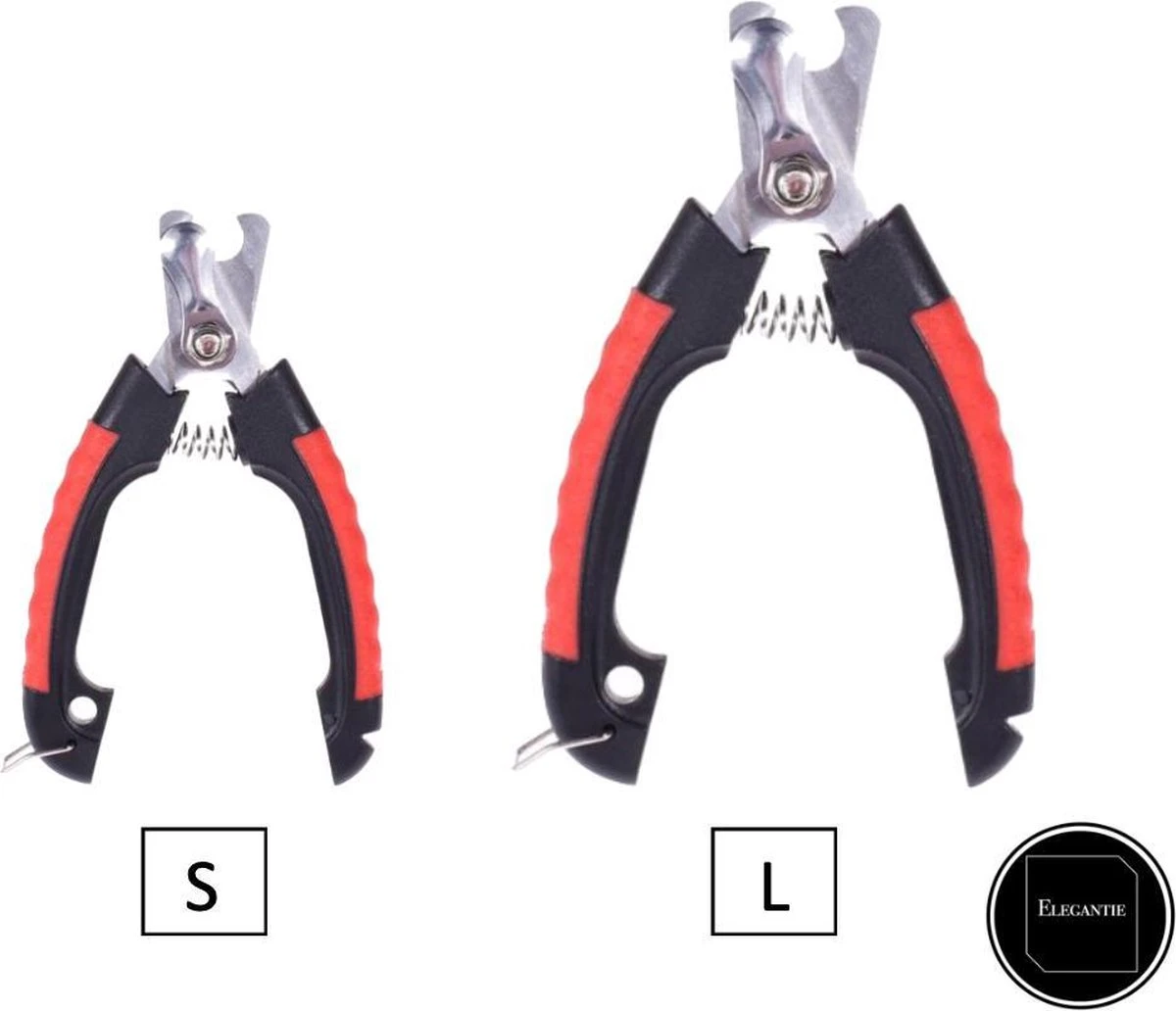 ElegaPet Professionele Nagelknipper Hond L - Rood Zwart - Dier - Nageltang Met Veiligheidsstop Nagelschaar 4 ElegaPet Professionele Nagelknipper Hond L - Rood Zwart - Dier - Nageltang Met Veiligheidsstop Nagelschaar - Afbeelding 2