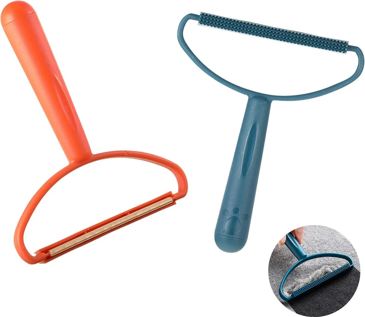 Doodadeals® | Huisdierhaar Verwijderaar | Kattenhaar Verwijderaar | Tapijt, Meubels En Jas | Blauw Of Oranje | 1 Stuk 3 Doodadeals® | Huisdierhaar Verwijderaar | Kattenhaar Verwijderaar | Tapijt, Meubels En Jas | Blauw Of Oranje | 1 Stuk