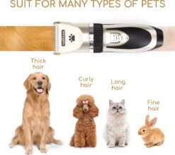 Nobleza B78 - Dieren Tondeuse Set - 4 Opzetkammen - Voor Huisdieren Katten & Honden - Draadloos 16 Nobleza B78 - Dieren Tondeuse Set - 4 Opzetkammen - Voor Huisdieren Katten & Honden - Draadloos -DierenPlezier 1200x1062 1