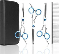 Nobleza Vachtscharen En Kam Set - Scharen Set - Vachtverzorging Set - Scharen Set Voor Honden En Katten