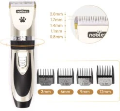 Nobleza B78 - Dieren Tondeuse Set - 4 Opzetkammen - Voor Huisdieren Katten & Honden - Draadloos 13 Nobleza B78 - Dieren Tondeuse Set - 4 Opzetkammen - Voor Huisdieren Katten & Honden - Draadloos -DierenPlezier 1200x1113 1