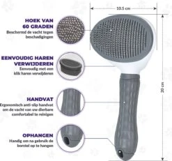 Kattenborstel - Hondenborstel - Pluizenverwijderaar - Haarverwijderaar Voor Huisdieren - Hondenkam - Kattenkam - Huisdierhaar Verwijderaar - Ontpluizer - Kattenhaar & Hondenhaar Verwijderaar - Voor Langharig & Kortharig - Grijs 15 Kattenborstel - Hondenborstel - Pluizenverwijderaar - Haarverwijderaar Voor Huisdieren - Hondenkam - Kattenkam - Huisdierhaar Verwijderaar - Ontpluizer - Kattenhaar & Hondenhaar Verwijderaar - Voor Langharig & Kortharig - Grijs -DierenPlezier 1200x1123 2
