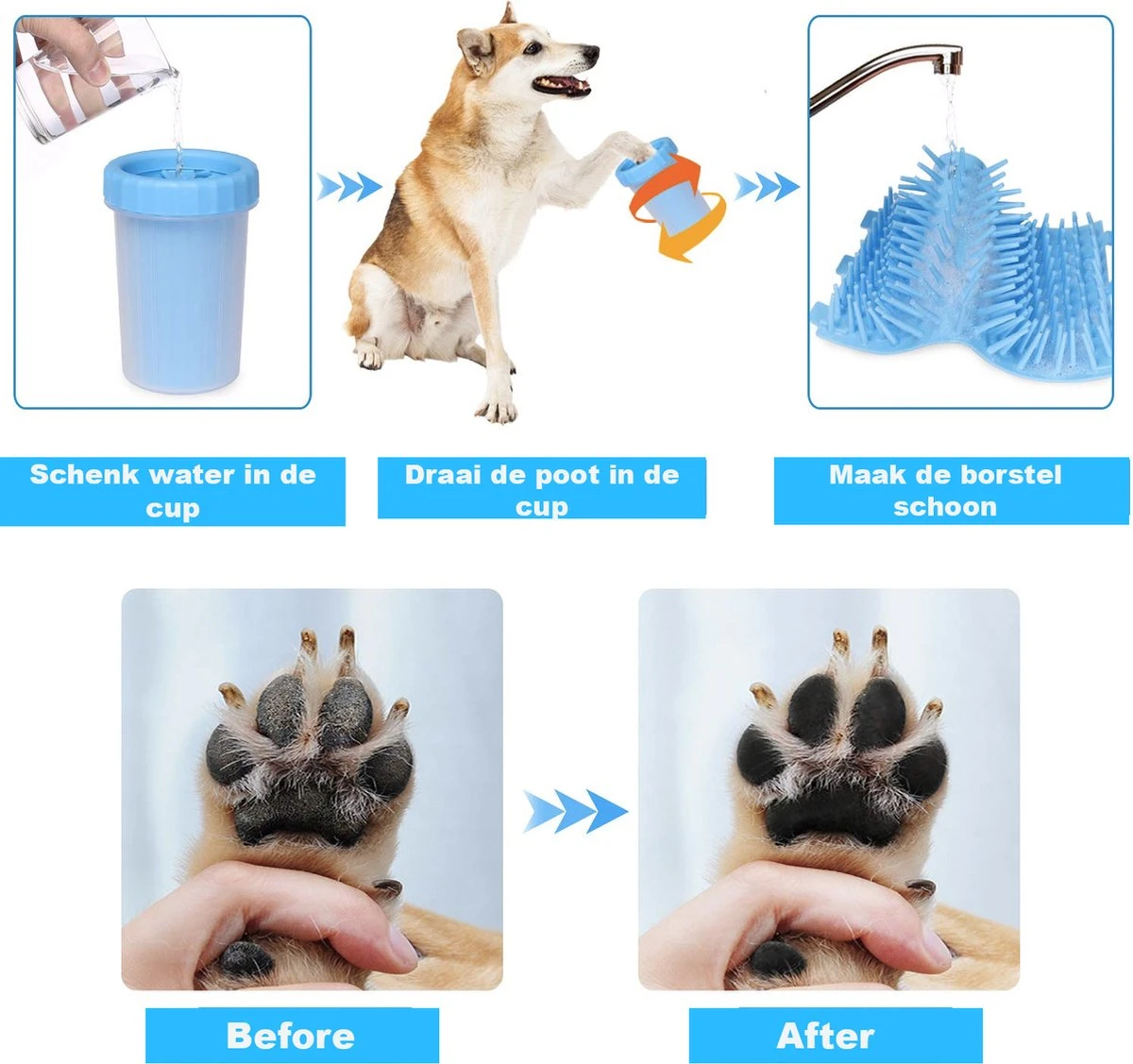 Merkloos Hondenpoot Reiniger - Hondenborstel - Borstel Hond / Kat - Hondenpoten Reiniger - Huisdier Poot Wassen - Borstel - Hondenverzorging - Verzorging Hond - Honden Wassen - Schoonmaak Borstel - Kattenborstel 3 Merkloos Hondenpoot Reiniger - Hondenborstel - Borstel Hond / Kat - Hondenpoten Reiniger - Huisdier Poot Wassen - Borstel - Hondenverzorging - Verzorging Hond - Honden Wassen - Schoonmaak Borstel - Kattenborstel - Afbeelding 2