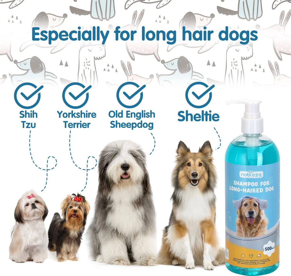 Nobleza ZWN - Hondenshampoo - 500 Ml - Shampoo Voor Honden 5 Nobleza ZWN - Hondenshampoo - 500 Ml - Shampoo Voor Honden - Afbeelding 3