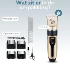 BYER Professionele Dieren Tondeuse Set - Voor Huisdieren Katten & Honden - Draadloos - Oplaadbare Pet Trimmer - Dog Tondeuze Clipper - 5 Standen & Vier Opzetkammen - Low Noise 19 BYER Professionele Dieren Tondeuse Set - Voor Huisdieren Katten & Honden - Draadloos - Oplaadbare Pet Trimmer - Dog Tondeuze Clipper - 5 Standen & Vier Opzetkammen - Low Noise -DierenPlezier 1200x1142 2