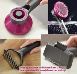 Hondenborstel Set 3 In 1 - Hondenkam - Borstelset - Klittenkam Hond - Ondervacht Kam - Furminator - Slickerborstel - Kattenkam - Verwijderd Klitten En Voorkomt Haaruitval -DierenPlezier 1200x1159 4