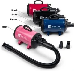 Nuvoo Professionele Hondenföhn / Waterblazer / Hondenborstel Met 3 Opzetstukken - Verstelbare Vermogen Tot 2200W - Warme / Koude Stand - Blauw 21 Nuvoo Professionele Hondenföhn / Waterblazer / Hondenborstel Met 3 Opzetstukken - Verstelbare Vermogen Tot 2200W - Warme / Koude Stand - Blauw -DierenPlezier 1200x1164 2