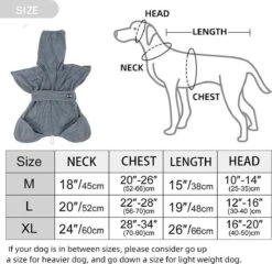 Super Absorberende Honden Badjas Grijs Maat L -DierenPlezier 1200x1166 2