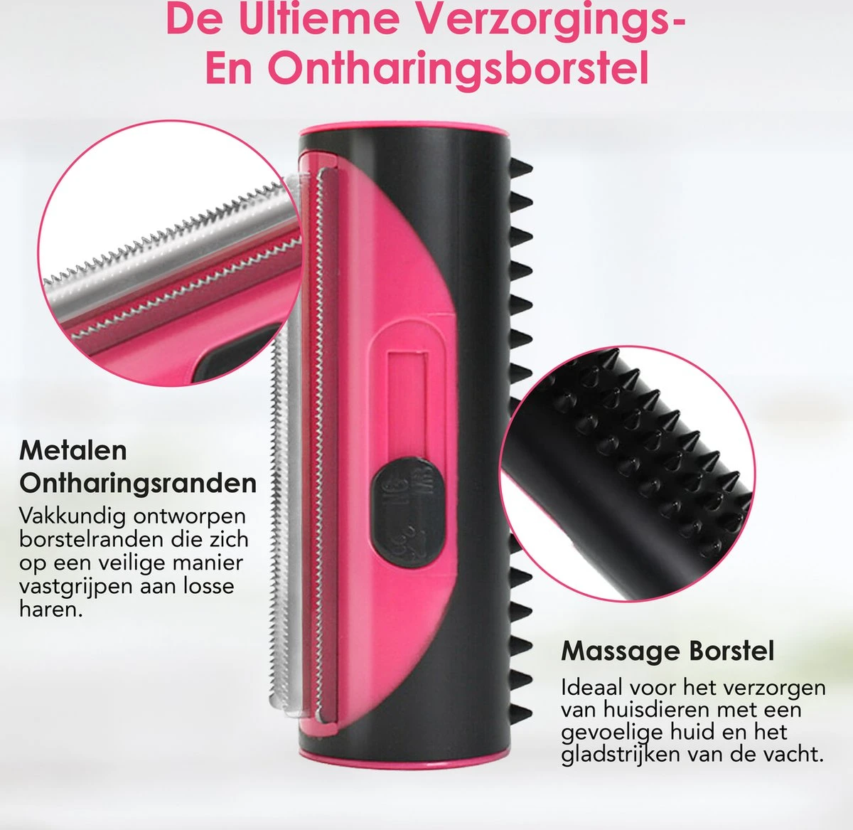 Frenkies HuisdierPlezier Hondenborstel - Borstels - Hondenborstel - Hondenkam - Roze 7 Frenkies HuisdierPlezier Hondenborstel - Borstels - Hondenborstel - Hondenkam - Roze - Afbeelding 5