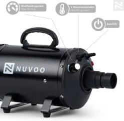 Nuvoo Professionele Hondenföhn / Waterblazer / Hondenborstel Met 3 Opzetstukken - Verstelbare Vermogen Tot 2200W - Warme / Koude Stand - Zwart 13 Nuvoo Professionele Hondenföhn / Waterblazer / Hondenborstel Met 3 Opzetstukken - Verstelbare Vermogen Tot 2200W - Warme / Koude Stand - Zwart -DierenPlezier 1200x1171 4