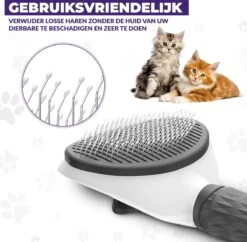 Kattenborstel - Hondenborstel - Pluizenverwijderaar - Haarverwijderaar Voor Huisdieren - Hondenkam - Kattenkam - Huisdierhaar Verwijderaar - Ontpluizer - Kattenhaar & Hondenhaar Verwijderaar - Voor Langharig & Kortharig - Grijs 12 Kattenborstel - Hondenborstel - Pluizenverwijderaar - Haarverwijderaar Voor Huisdieren - Hondenkam - Kattenkam - Huisdierhaar Verwijderaar - Ontpluizer - Kattenhaar & Hondenhaar Verwijderaar - Voor Langharig & Kortharig - Grijs -DierenPlezier 1200x1175 1