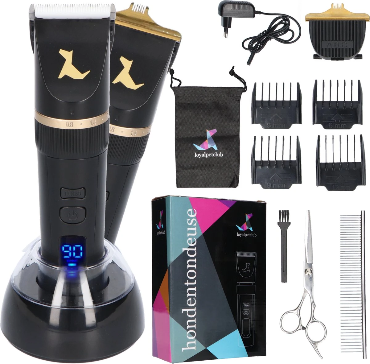 Loyalpetclub® Professionele 2-in-1 Hondentondeuse Voor Dikke Vacht – Draadloze Honden Tondeuse & Hondentrimmer – Stille Tondeuse Katten & Honden Trimset - Inclusief Opbergtasje 3 Loyalpetclub® Professionele 2-in-1 Hondentondeuse Voor Dikke Vacht – Draadloze Honden Tondeuse & Hondentrimmer – Stille Tondeuse Katten & Honden Trimset - Inclusief Opbergtasje