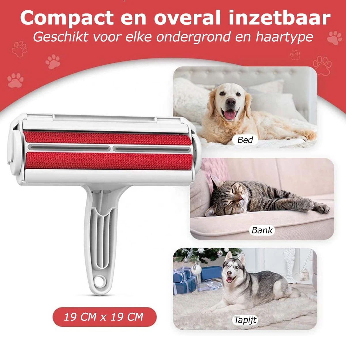 PluizenBOEF® Huisdierhaar Verwijderaar - Haarverwijderaar Voor Huisdieren - Hondenhaar - Kattenhaar - Pluizenborstel 8 PluizenBOEF® Huisdierhaar Verwijderaar - Haarverwijderaar Voor Huisdieren - Hondenhaar - Kattenhaar - Pluizenborstel - Afbeelding 6