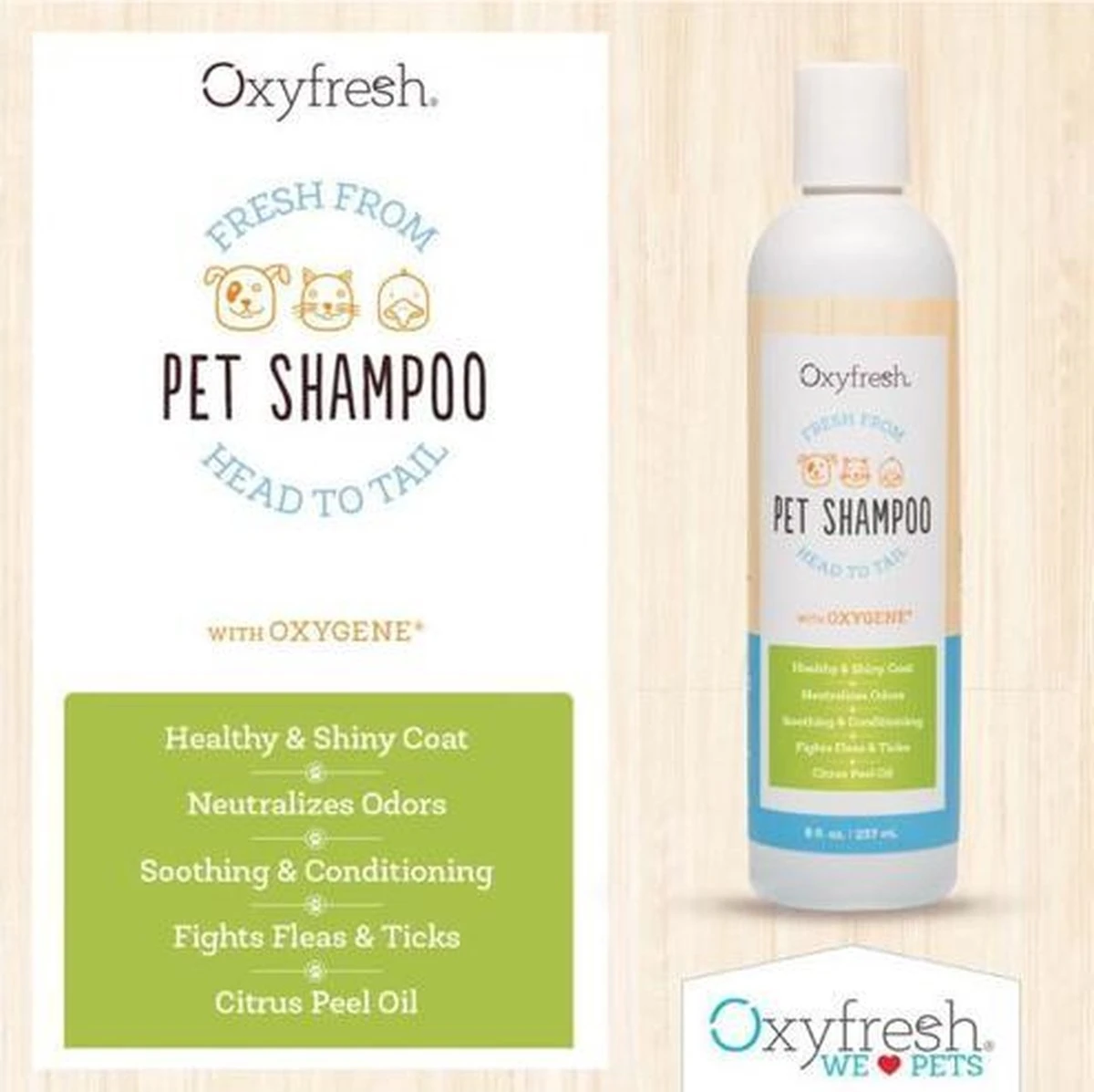 Oxyfresh Pets Hondenshampoo & Kattenshampoo - 237ml - Diervriendelijke Shampoo Voor Honden En Katten Zonder Irriterende Bestanddelen 5 Oxyfresh Pets Hondenshampoo & Kattenshampoo - 237ml - Diervriendelijke Shampoo Voor Honden En Katten Zonder Irriterende Bestanddelen - Afbeelding 3