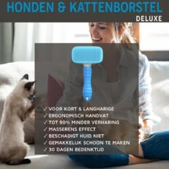 Professionele Kattenborstel/Hondenborstel + BONUS - Bovenvacht | Ondervacht - Langharige | Kortharige - Haarverwijderaar Voor Huisdieren - Kattenkam - Hondenkam 16 Professionele Kattenborstel/Hondenborstel + BONUS - Bovenvacht | Ondervacht - Langharige | Kortharige - Haarverwijderaar Voor Huisdieren - Kattenkam - Hondenkam -DierenPlezier 1200x1198 3