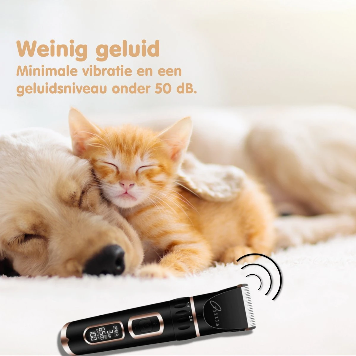 Tjilla Professionele Dieren/honden Tondeuse Set Extra Krachtig - Honden Trimmer - Lang Of Kortharige Huisdieren Katten & Honden - Draadloos - Weinig Geluid 7 Tjilla Professionele Dieren/honden Tondeuse Set Extra Krachtig - Honden Trimmer - Lang Of Kortharige Huisdieren Katten & Honden - Draadloos - Weinig Geluid - Afbeelding 5
