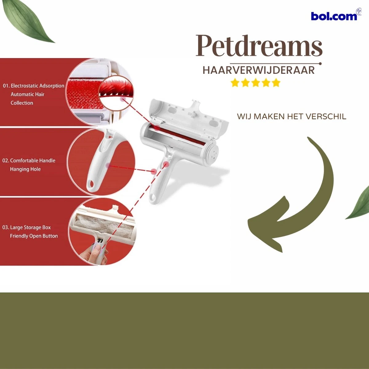 Merkloos Pluizenborstel - Pluizenverwijderaar Voor Huisdieren - Haarverwijderaar Voor Huisdieren - Pluizenborstel - Kattenmand - Hondenmand - Ontpluizer Bank - Ontpluizer Tapijt 6 Merkloos Pluizenborstel - Pluizenverwijderaar Voor Huisdieren - Haarverwijderaar Voor Huisdieren - Pluizenborstel - Kattenmand - Hondenmand - Ontpluizer Bank - Ontpluizer Tapijt - Afbeelding 4