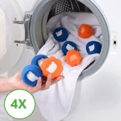 Merkloos Wasdrogerbollen - Haarverwijderaar Huisdieren - Haarvanger Wasmachine - Wasbollen - Drogerbollen - 4 Keer -DierenPlezier 1200x1200 18