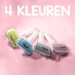 Lubadoo® - Kattenborstel - Hondenborstel - Kattenkam - Kattenhaar - Hondenhaar - Huisdierhaar Verwijderaar - Haarverwijderaar Voor Huisdieren - Langharig - Kortharig - Roze -DierenPlezier 1200x1200 182