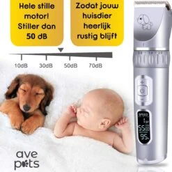 AVE Pets® Volledige Hondentondeuse Set Met Display - Draadloos Tondeuse - Scheerapparaat Voor Je Hond Of Kat - Huisdier Trimmer - Dierentondeuse - Dieren Verzorging 16 AVE Pets® Volledige Hondentondeuse Set Met Display - Draadloos Tondeuse - Scheerapparaat Voor Je Hond Of Kat - Huisdier Trimmer - Dierentondeuse - Dieren Verzorging -DierenPlezier 1200x1200 192