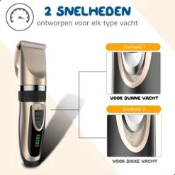 Pawwy Dieren Tondeuse Set Draadloos Voor Honden En Katten – Voor Dikke Vacht - Hondentondeuse – Hondentrimmer - Scheerapparaat - Goud 17 Pawwy Dieren Tondeuse Set Draadloos Voor Honden En Katten – Voor Dikke Vacht - Hondentondeuse – Hondentrimmer - Scheerapparaat - Goud -DierenPlezier 1200x1200 238