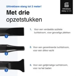 Vivid Green Waterblazer Met 3 Opzetstukken - Hondenfohn - Voor Honden - Met Geluiddemper - 2800W 17 Vivid Green Waterblazer Met 3 Opzetstukken - Hondenfohn - Voor Honden - Met Geluiddemper - 2800W -DierenPlezier 1200x1200 257