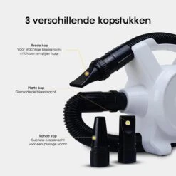 Hondenfohn - Waterblazer Met Draaiknop - 2400W Vermogen Met Warme En Koude Stand - Wit -DierenPlezier 1200x1200 349