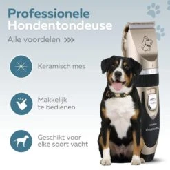 BYER Professionele Dieren Tondeuse Set - Voor Huisdieren Katten & Honden - Draadloos - Oplaadbare Pet Trimmer - Dog Tondeuze Clipper - 5 Standen & Vier Opzetkammen - Low Noise 16 BYER Professionele Dieren Tondeuse Set - Voor Huisdieren Katten & Honden - Draadloos - Oplaadbare Pet Trimmer - Dog Tondeuze Clipper - 5 Standen & Vier Opzetkammen - Low Noise -DierenPlezier 1200x1200 408