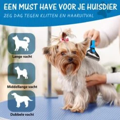 Hoogwaardige 2-Zijdige Hondenkam Hondenborstel Borstel Hond Klittenkam - Ondervacht Kam - Honden Borstel - Honden Kam - Hondenborstel Langharig - Hondenborstel Kortharig - Verwijdert Klitten - Voorkomt Verharing - Blauw - Woodoro 15 Hoogwaardige 2-Zijdige Hondenkam Hondenborstel Borstel Hond Klittenkam - Ondervacht Kam - Honden Borstel - Honden Kam - Hondenborstel Langharig - Hondenborstel Kortharig - Verwijdert Klitten - Voorkomt Verharing - Blauw - Woodoro -DierenPlezier 1200x1200 482