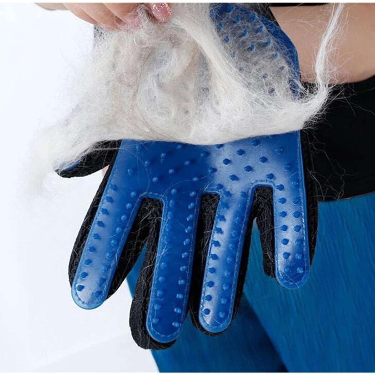 Merkloos Vachtverzorgingshandschoen 3 Merkloos Vachtverzorgingshandschoen