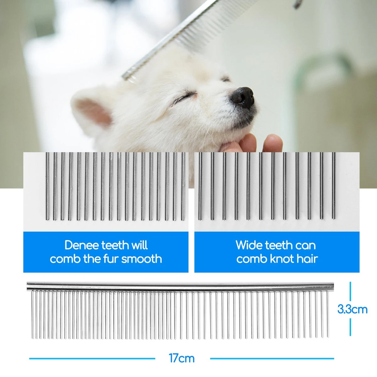 Nobleza Vachtscharen En Kam Set - Scharen Set - Vachtverzorging Set - Scharen Set Voor Honden En Katten 6 Nobleza Vachtscharen En Kam Set - Scharen Set - Vachtverzorging Set - Scharen Set Voor Honden En Katten - Afbeelding 4