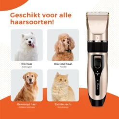PetGoods Hondentondeuse - 10 Delige Set - Katten & Honden - Draadloos - Low Noise - Incl. Schaar, Nagelknipper, Vijl & Kam 16 PetGoods Hondentondeuse - 10 Delige Set - Katten & Honden - Draadloos - Low Noise - Incl. Schaar, Nagelknipper, Vijl & Kam -DierenPlezier 1200x1200 578