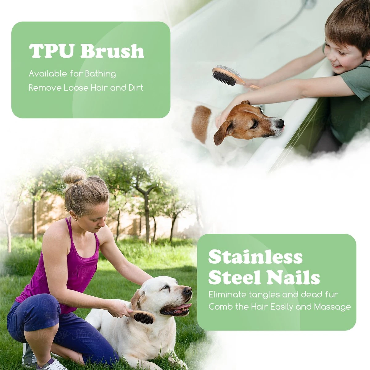 Merkloos Nobleza Dierenborstel - Hondenborstel - Kattenborstel - Tweezijdig - Dubbelzijdig - Hout - Maat L 4 Merkloos Nobleza Dierenborstel - Hondenborstel - Kattenborstel - Tweezijdig - Dubbelzijdig - Hout - Maat L - Afbeelding 2