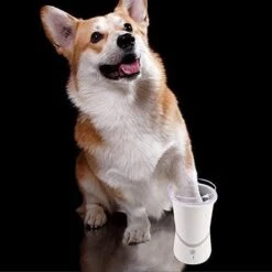 Merkloos Elektrische Hondenpootreiniger Draagbare Pet Voetenreinigingsborstel Zuigerkom Hondenvoetenreiniger Wasmachine Zachte Siliconenborstels Voor Modderige Poten Oplaadbare USB -DierenPlezier 1200x1200 79