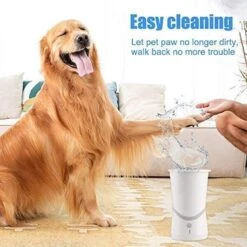 Merkloos Elektrische Hondenpootreiniger Draagbare Pet Voetenreinigingsborstel Zuigerkom Hondenvoetenreiniger Wasmachine Zachte Siliconenborstels Voor Modderige Poten Oplaadbare USB -DierenPlezier 1200x1200 80