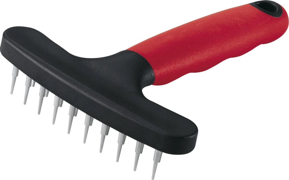 Ferplast Herderhark Dubbel - Hondenvachtborstel - 11x15.5 Cm Rood Zwart 3 Ferplast Herderhark Dubbel - Hondenvachtborstel - 11x15.5 Cm Rood Zwart