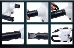 Hondenfohn - Waterblazer Met Draaiknop - 2400W Vermogen Met Warme En Koude Stand - Wit -DierenPlezier 1200x793