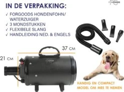 Forgoods Professionele Hondenfohn - Waterblazer Voor Honden - Hondenfohn Met 4 Opzetstukken - 2800W Verstelbaar Vermogen - Roze 18 Forgoods Professionele Hondenfohn - Waterblazer Voor Honden - Hondenfohn Met 4 Opzetstukken - 2800W Verstelbaar Vermogen - Roze -DierenPlezier 1200x890