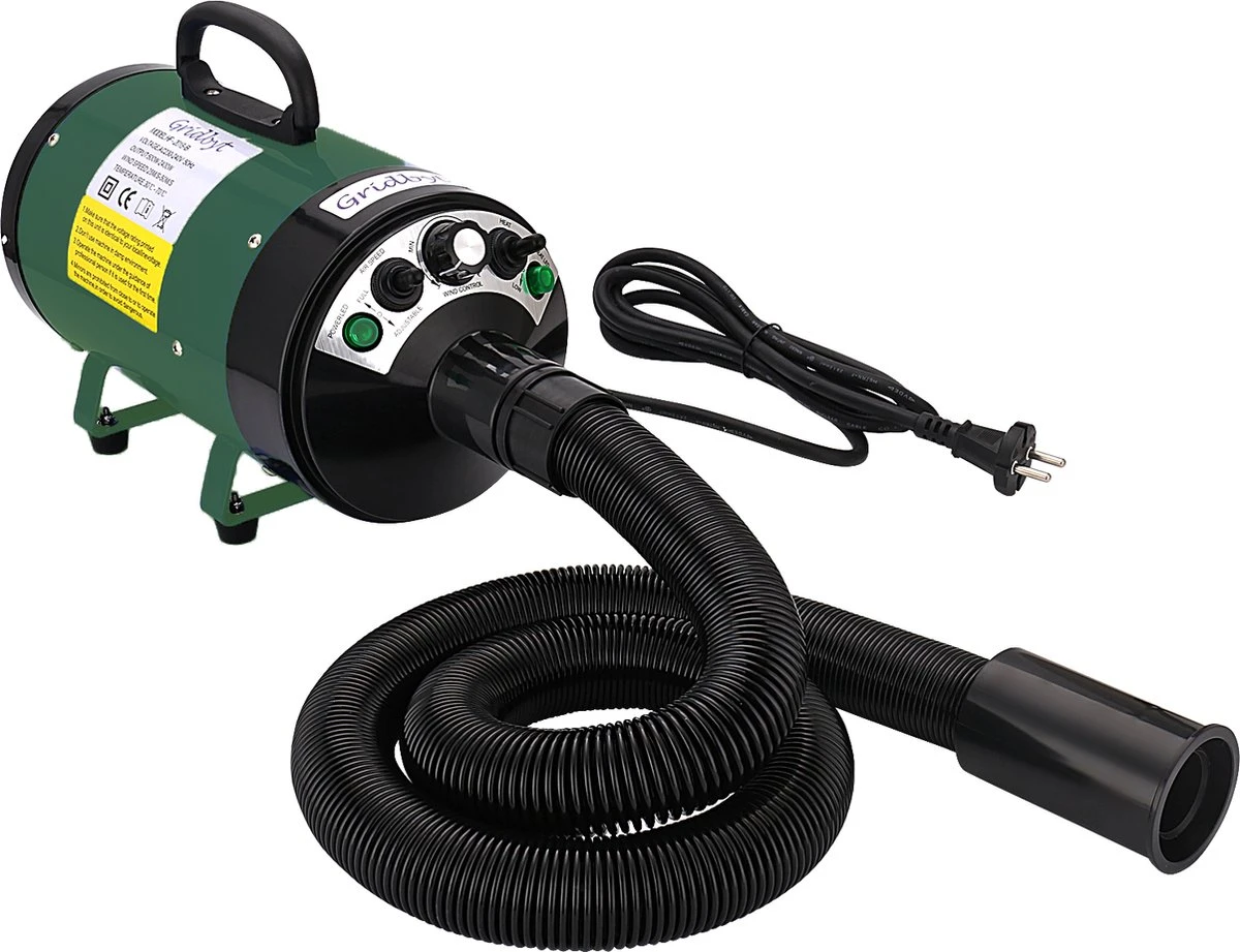 Gridbyt Professionele Hondenföhn – Waterblazer Voor Honden – Voor Een Mooie Vacht – Groen 3 Gridbyt Professionele Hondenföhn – Waterblazer Voor Honden – Voor Een Mooie Vacht – Groen