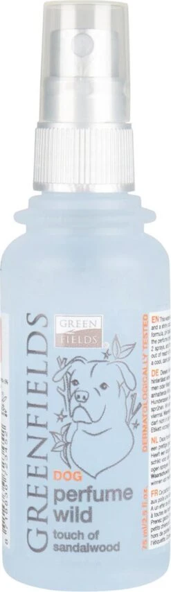 Hondenparfum Spray In 4 Geuren - Greenfields - Alchoholvrije En PH Neutrale Formule Tegen Onaangename Geurtjes - 50ml - Exotic 29 Hondenparfum Spray In 4 Geuren - Greenfields - Alchoholvrije En PH Neutrale Formule Tegen Onaangename Geurtjes - 50ml - Exotic -DierenPlezier 347x1200